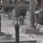 stookgaten in steenfabriek